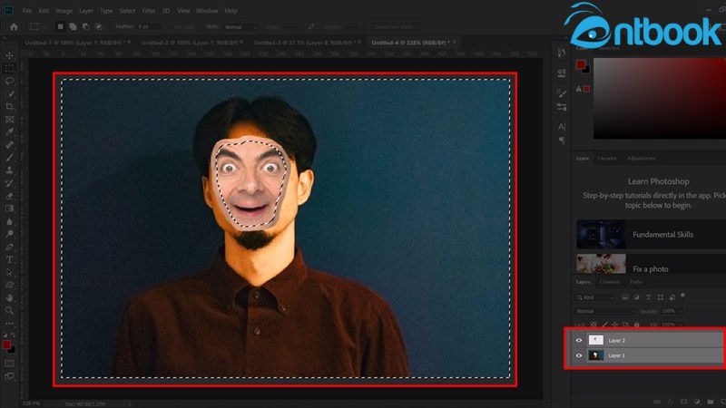 Cách ghép mặt trong Photoshop