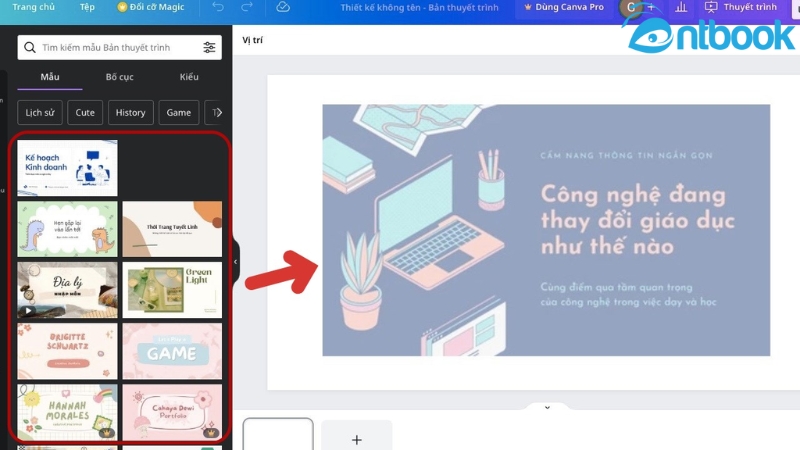 Cách làm Powerpoint trên Canva