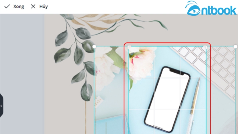 cách cắt ảnh trên canva