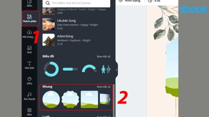 cách cắt ảnh trên canva