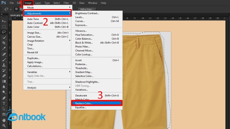 Cách đổi màu trong Photoshop
