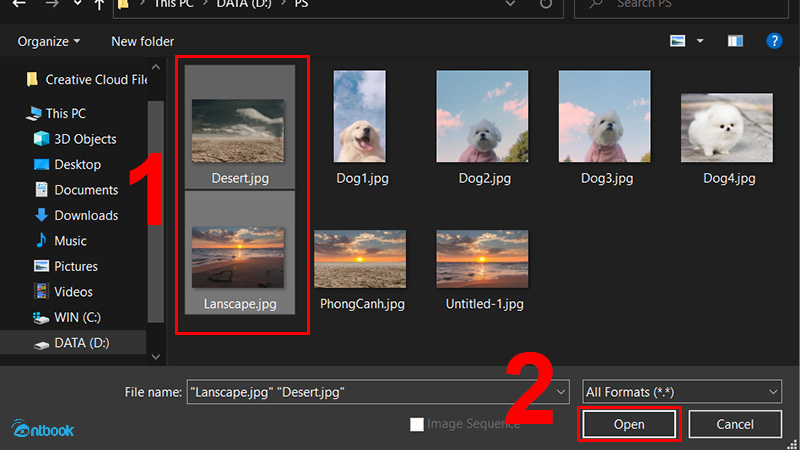 cách ghép ảnh trong Photoshop