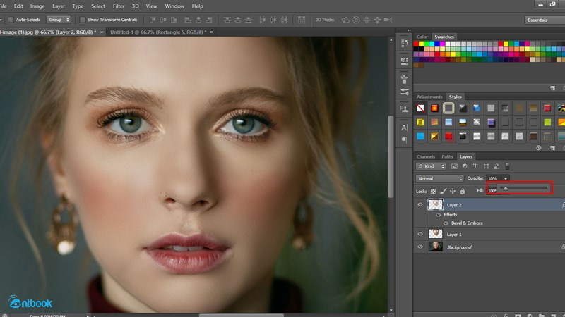cách làm mịn da trong Photoshop
