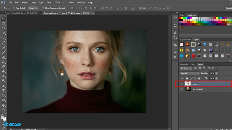 cách làm mịn da trong Photoshop
