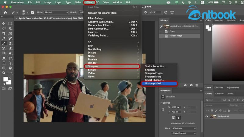 cách làm nét ảnh trong Photoshop