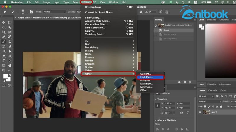 cách làm nét ảnh trong Photoshop