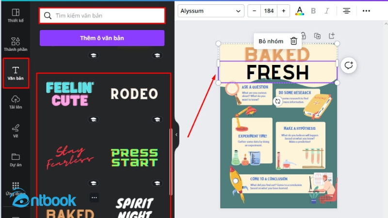 cách làm poster trên canva