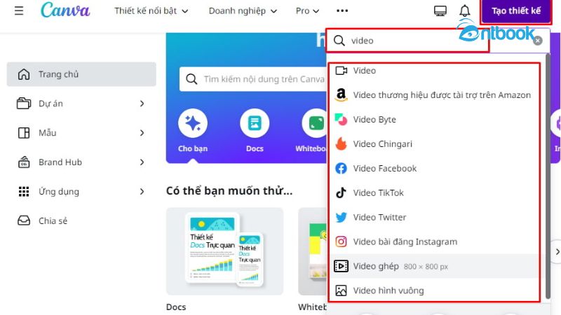 cách làm video trên Canva