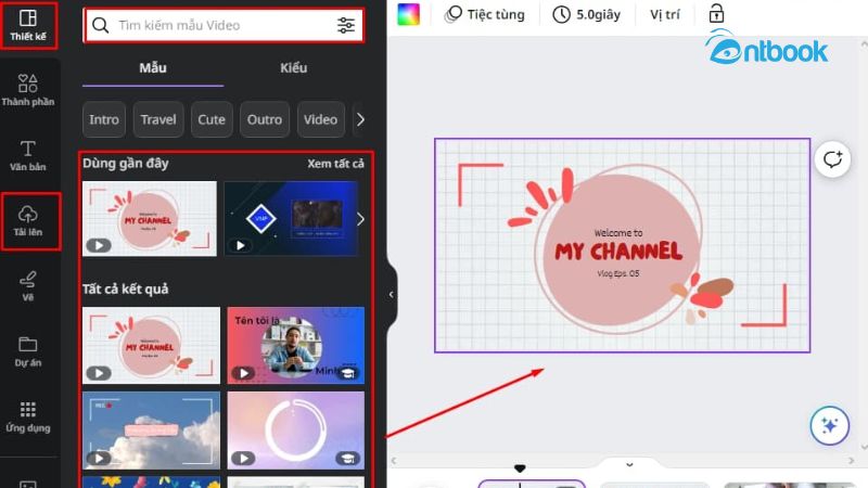 cách làm video trên Canva