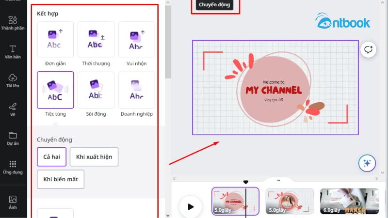 cách làm video trên Canva