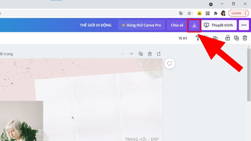 cách làm slide trên canva