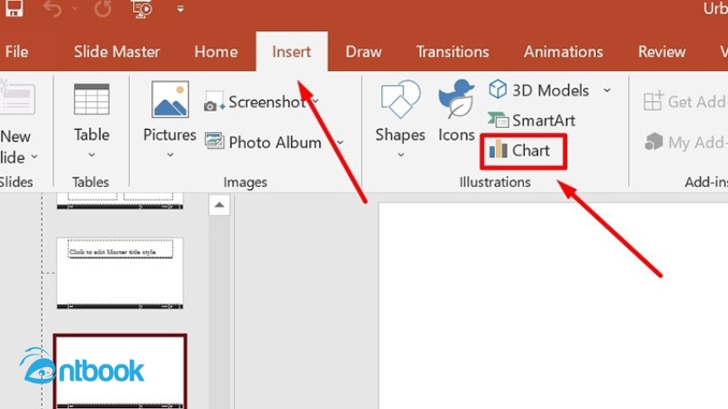cách vẽ biểu đồ trong Powerpoint