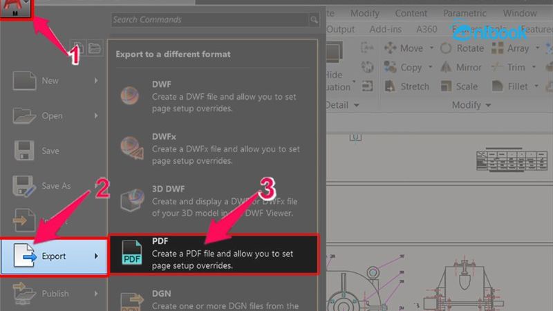 Cách chuyển AutoCad sang Pdf