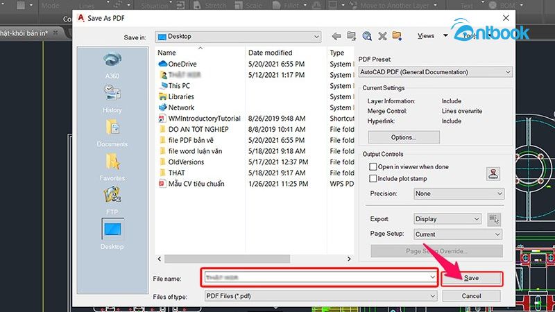 Cách chuyển AutoCad sang Pdf
