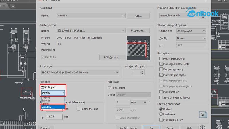 Cách chuyển AutoCad sang Pdf