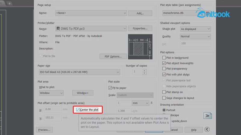 Cách chuyển AutoCad sang Pdf
