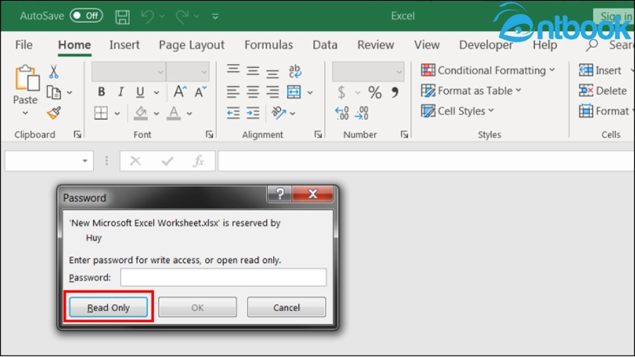 Cách đặt mật khẩu cho file Excel