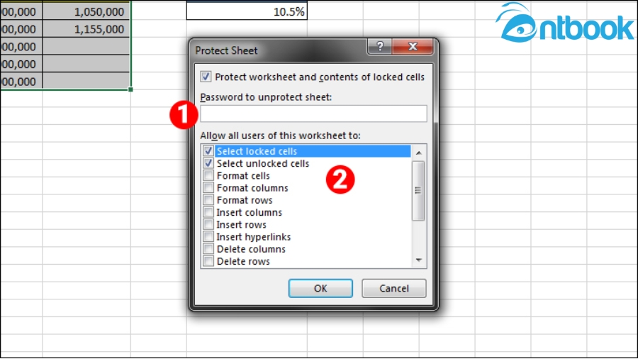 Cách đặt mật khẩu cho file Excel