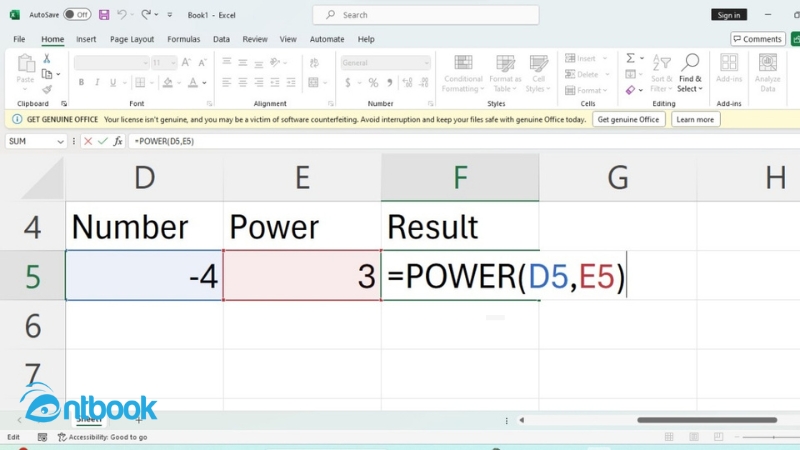 hàm bình phương trong Excel