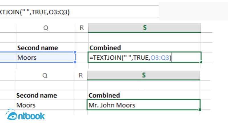Hàm nối chuỗi trong Excel