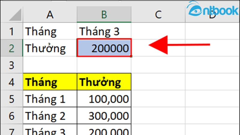 Hàm OFFSET trong Excel