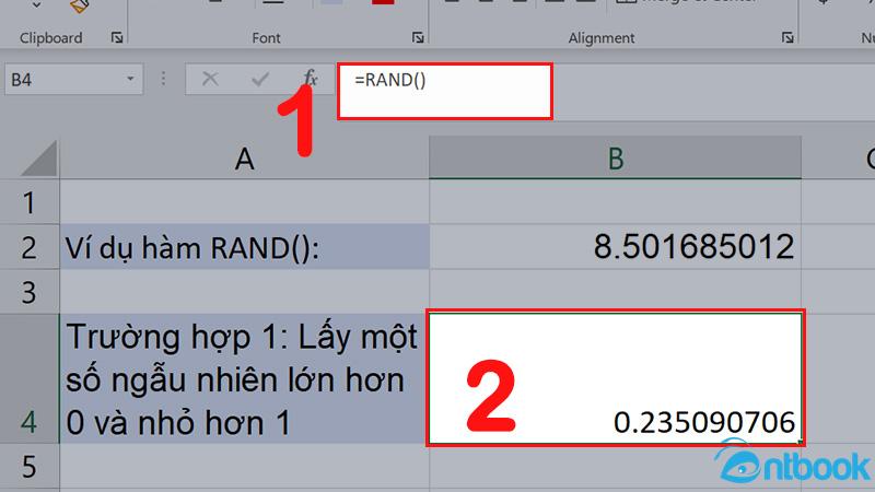 Hàm Random trong Excel