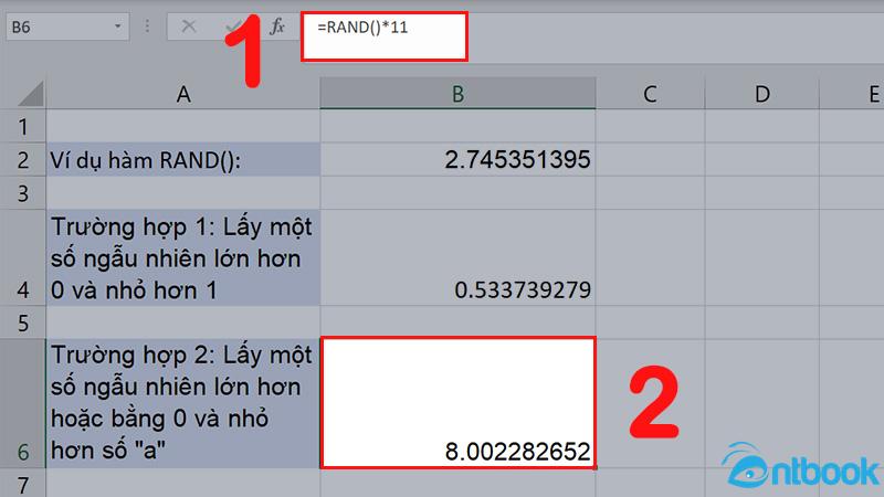 Hàm Random trong Excel