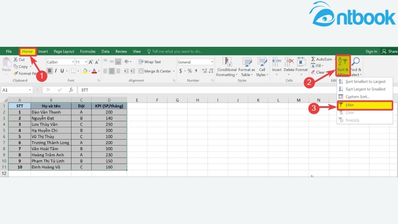 Hàm SUBTOTAL trong Excel