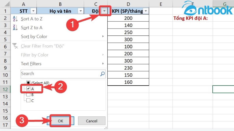 Hàm SUBTOTAL trong Excel