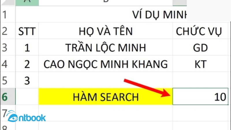 Hàm tìm kiếm trong Excel
