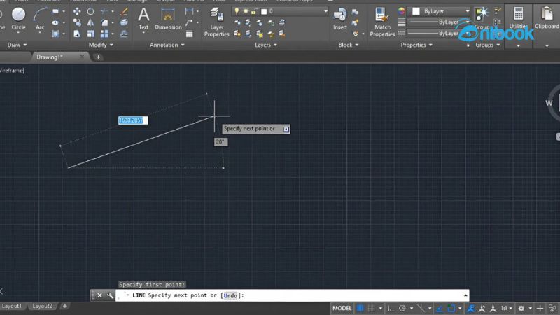 hiển thị gõ lệnh trên con trỏ chuột trong Autocad