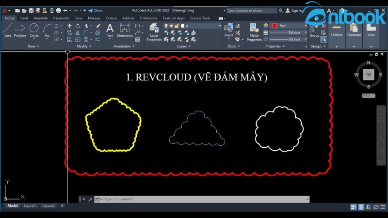 lệnh vẽ đám mây trong CAD