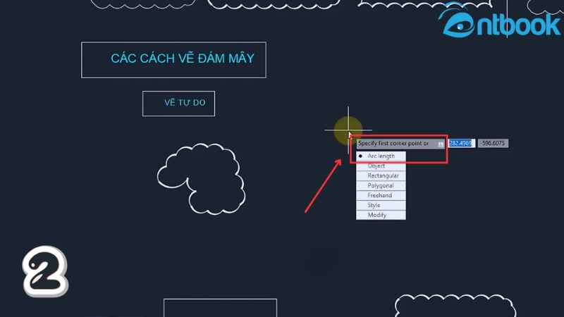 lệnh vẽ đám mây trong CAD