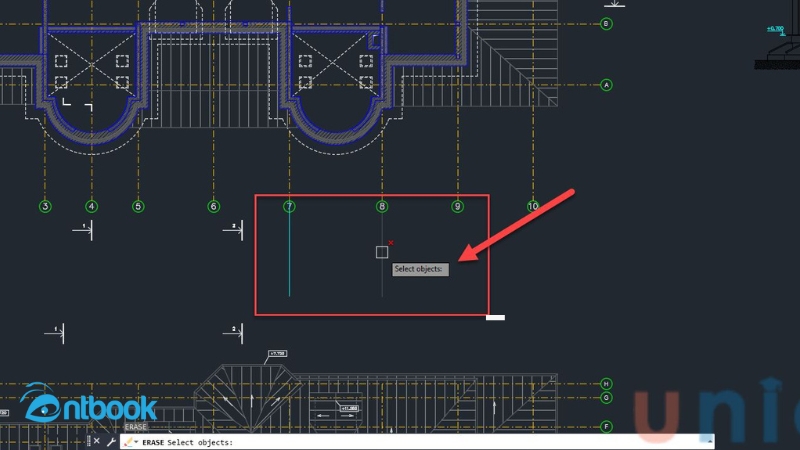 lệnh xóa trong CAD