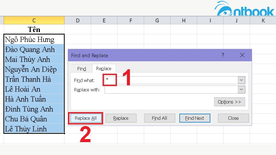 Cách tách họ và tên trong Excel