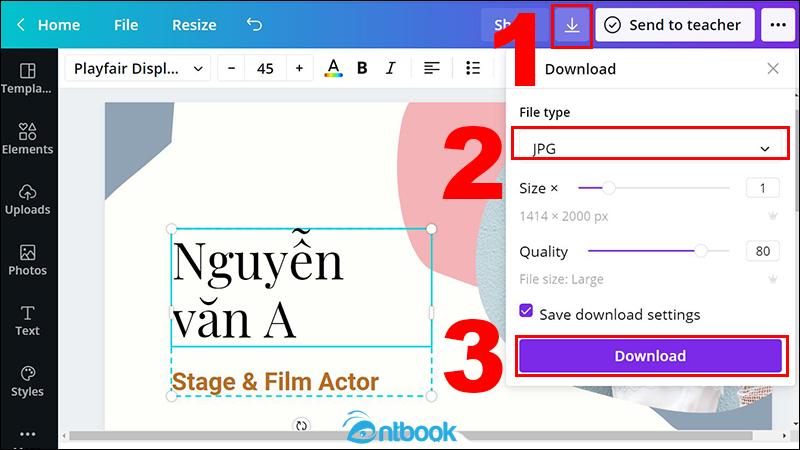 Tạo CV trên Canva