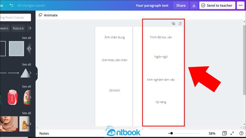 Tạo CV trên Canva