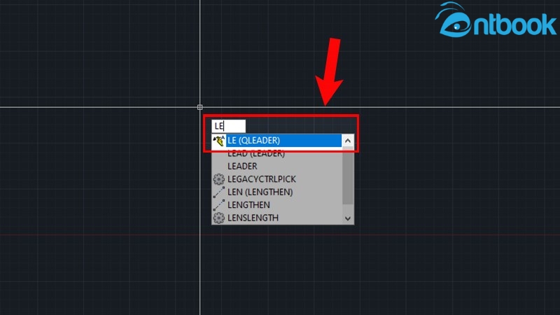 vẽ mũi tên trong AutoCAD