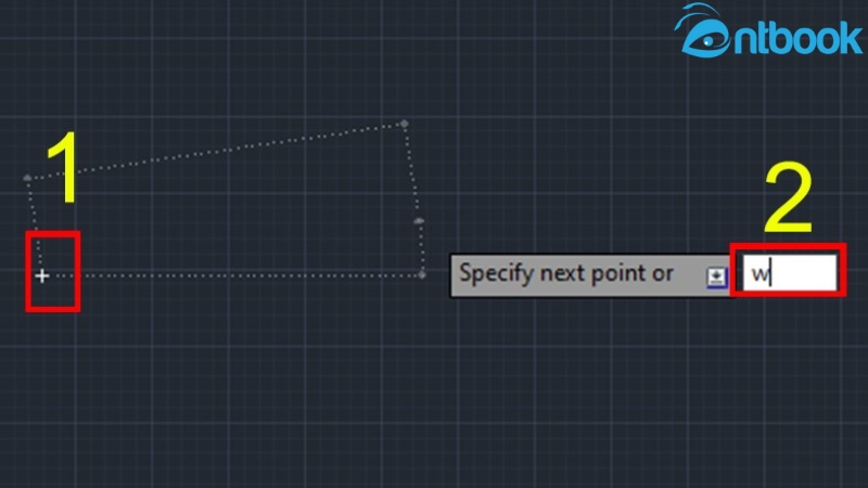 vẽ mũi tên trong AutoCAD