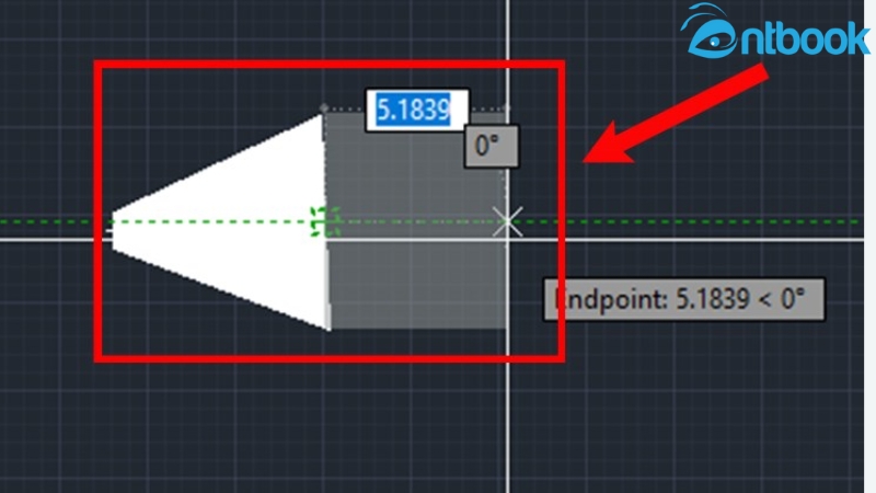 vẽ mũi tên trong AutoCAD