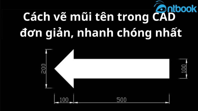 vẽ mũi tên trong AutoCAD