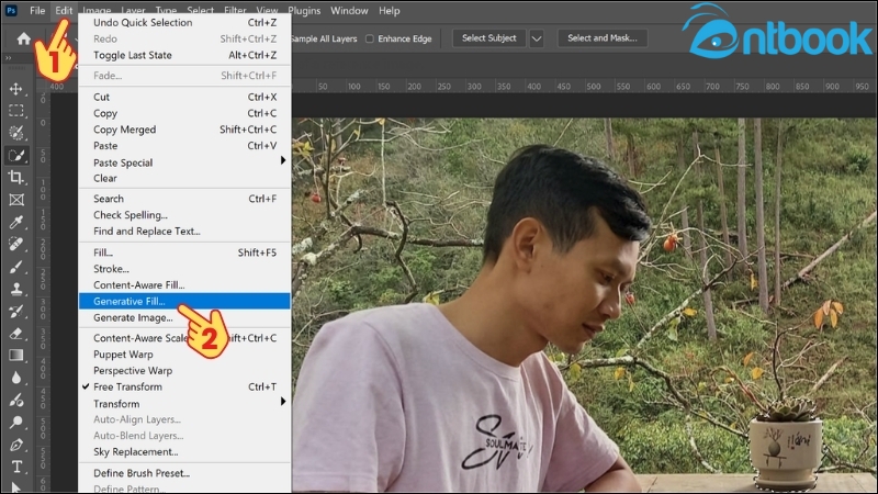 Cách xóa vật thể trong Photoshop