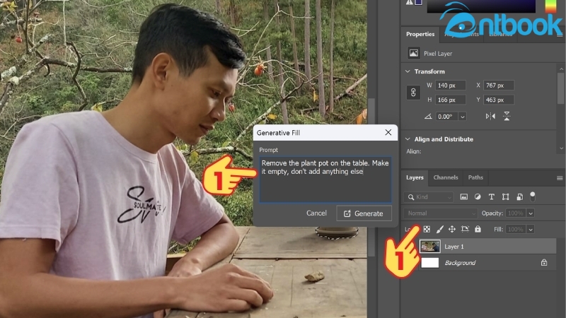 Cách xóa vật thể trong Photoshop