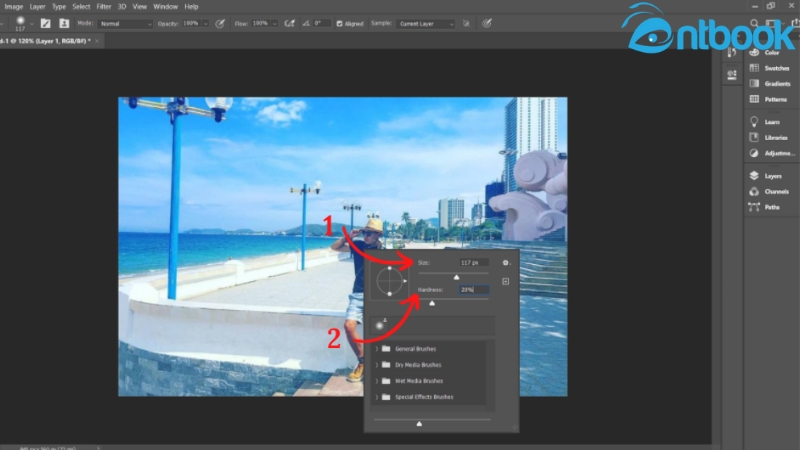 Cách xóa vật thể trong Photoshop