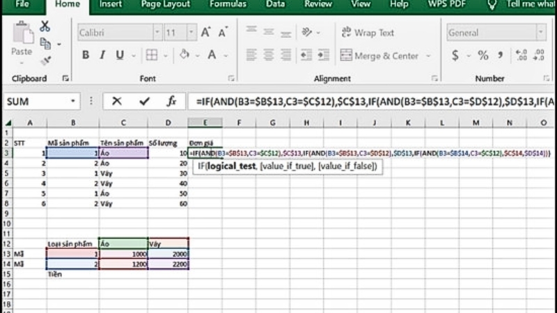 Cách tính đơn giá trong Excel