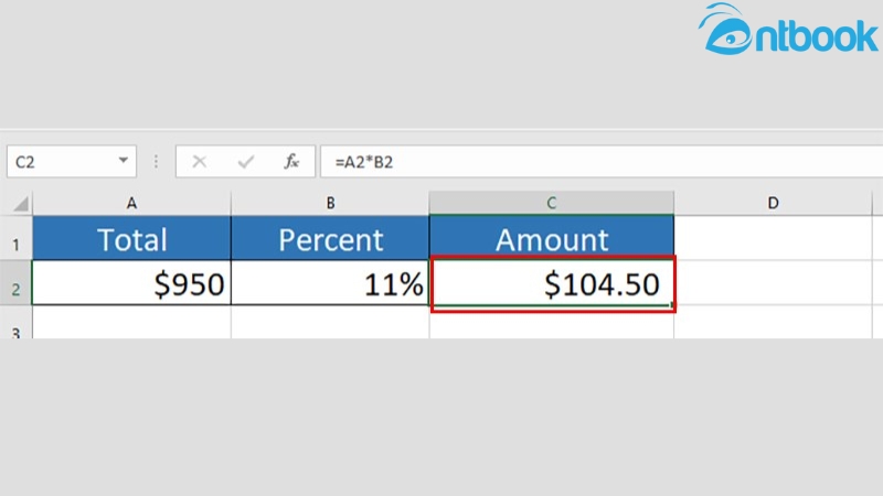 Cách tính phần trăm trong Excel