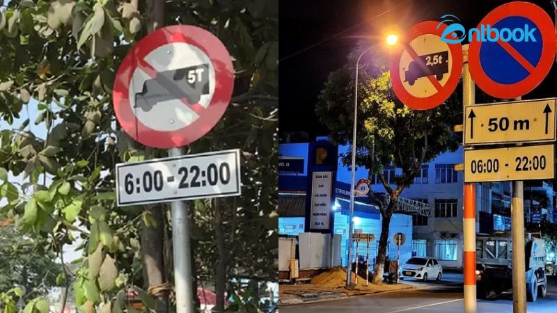 Biển báo cấm xe tải 2 5t