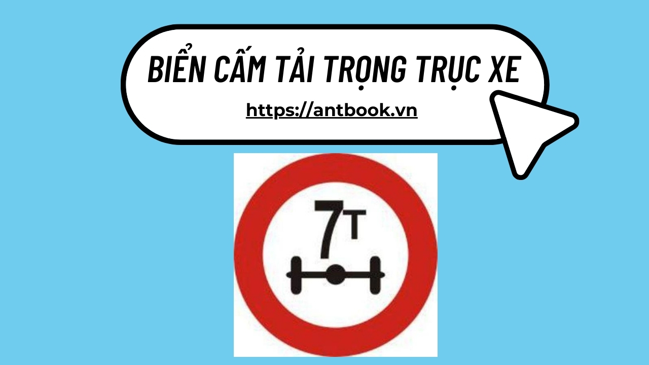 Biển cấm tải trọng trục xe P.116