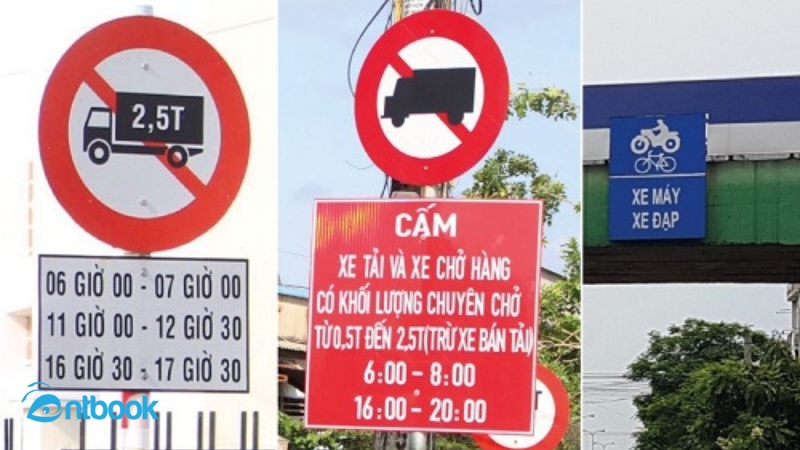 Biển cấm tải trọng và tổng tải trọng