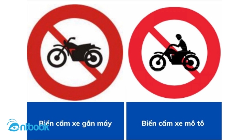 Biển cấm xe gắn máy